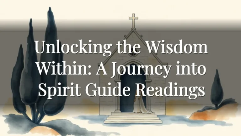 Unlocking the Wisdom Within: A Journey into Spirit Guide Readings