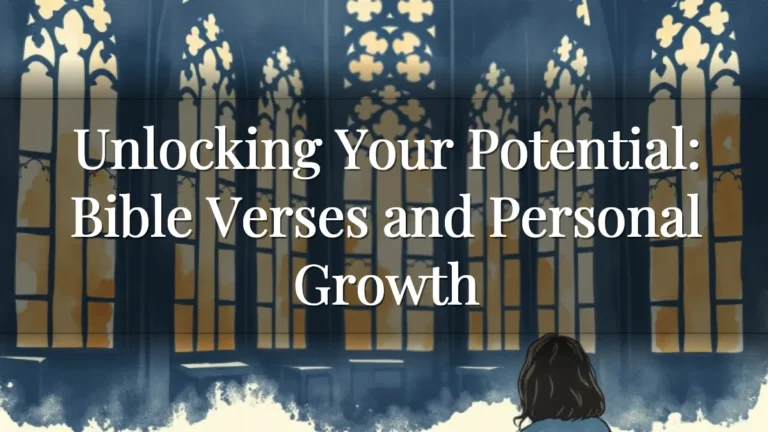 Unlocking Your Potential:  Bible Verses and Personal Growth