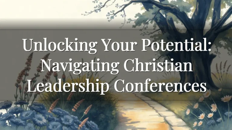 Unlocking Your Potential: Navigating Christian Leadership Conferences