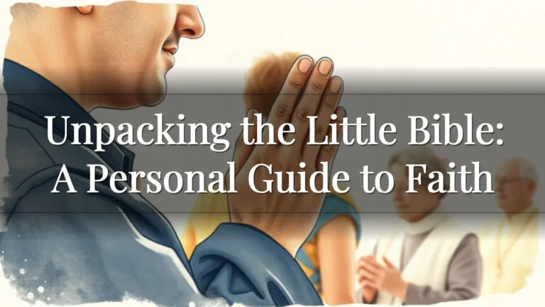 Unpacking the Little Bible: A Personal Guide to Faith
