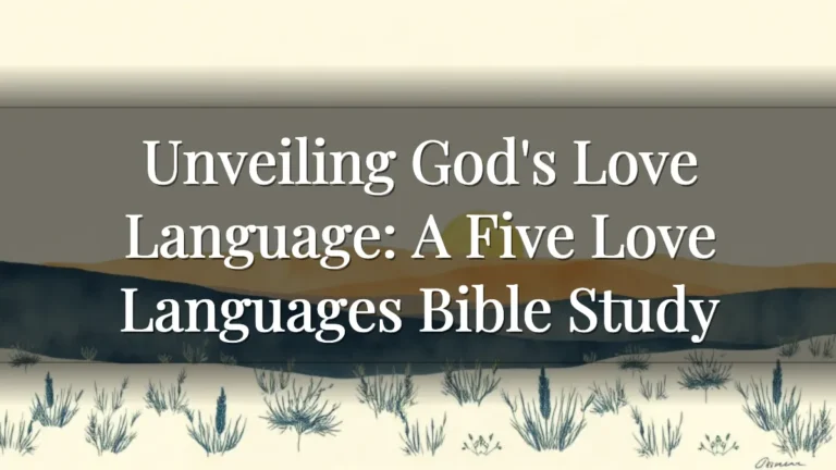 Unveiling God's Love Language: A Five Love Languages Bible Study