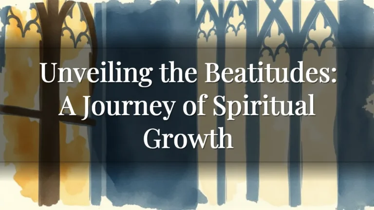 Unveiling the Beatitudes: A Journey of Spiritual Growth Unveiling the Beatitudes: A Journey of Spiritual Growth