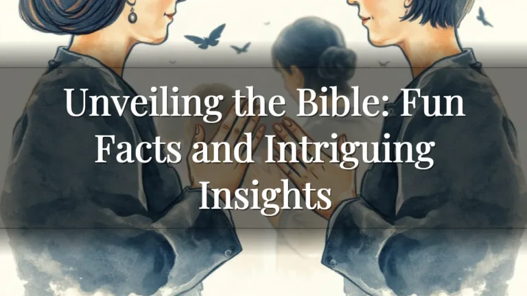 Unveiling the Bible: Fun Facts and Intriguing Insights Unveiling the Bible: Fun Facts and Intriguing Insights