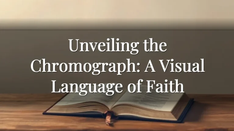 Unveiling the Chromograph: A Visual Language of Faith