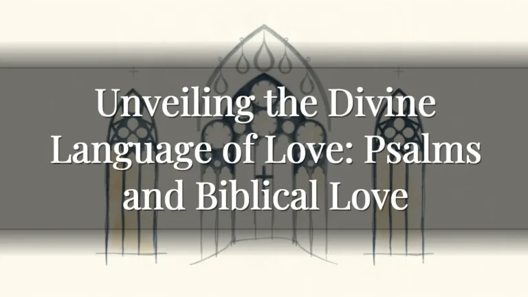 Unveiling the Divine Language of Love: Psalms and Biblical Love