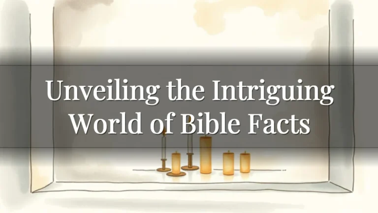 Unveiling the Intriguing World of Bible Facts Unveiling the Intriguing World of Bible Facts