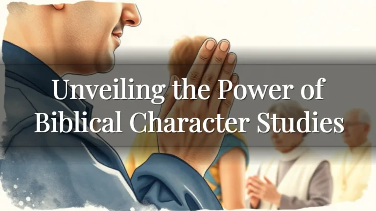 Unveiling the Power of Biblical Character Studies