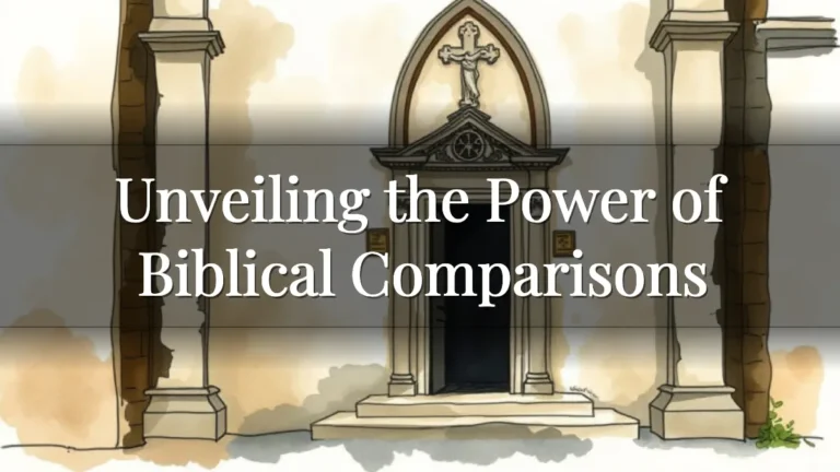 Unveiling the Power of Biblical Comparisons Unveiling the Power of Biblical Comparisons
