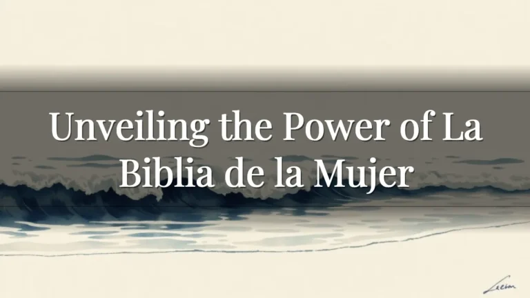 Unveiling the Power of La Biblia de la Mujer