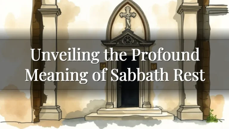 Unveiling the Profound Meaning of Sabbath Rest Unveiling the Profound Meaning of Sabbath Rest