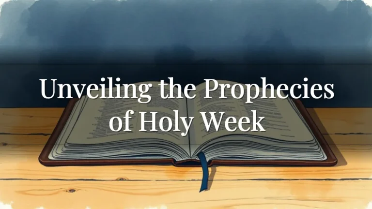 Unveiling the Prophecies of Holy Week