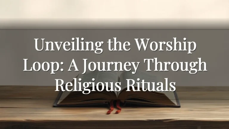 Unveiling the Worship Loop: A Journey Through Religious Rituals