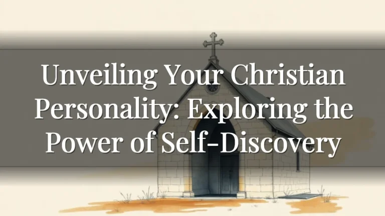 Unveiling Your Christian Personality: Exploring the Power of Self-Discovery Unveiling Your Christian Personality: Exploring the Power of Self-Discovery