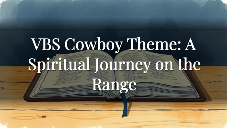 VBS Cowboy Theme: A Spiritual Journey on the Range