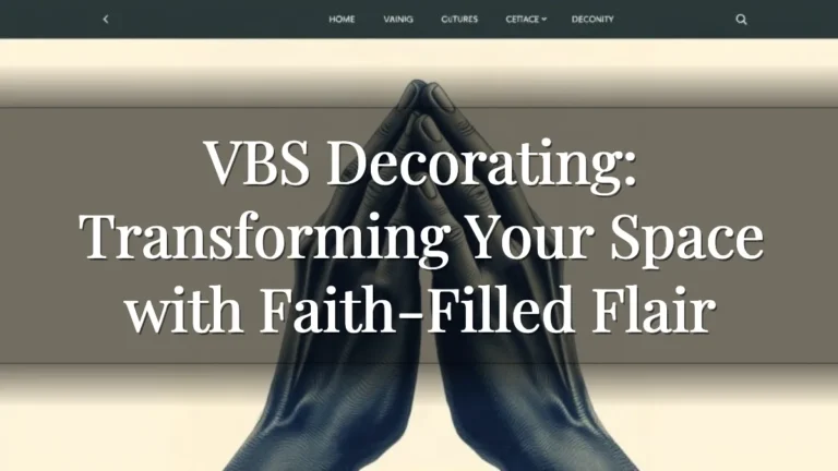 VBS Decorating: Transforming Your Space with Faith-Filled Flair VBS Decorating: Transforming Your Space with Faith-Filled Flair