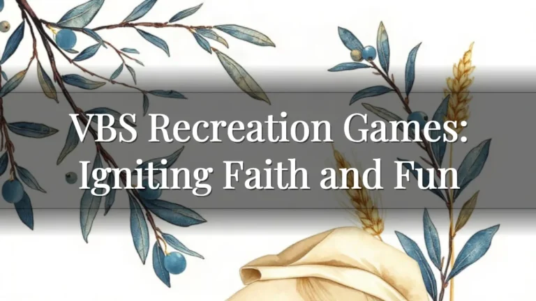 VBS Recreation Games: Igniting Faith and Fun