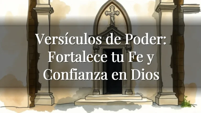 Versículos de Poder: Fortalece tu Fe y Confianza en Dios