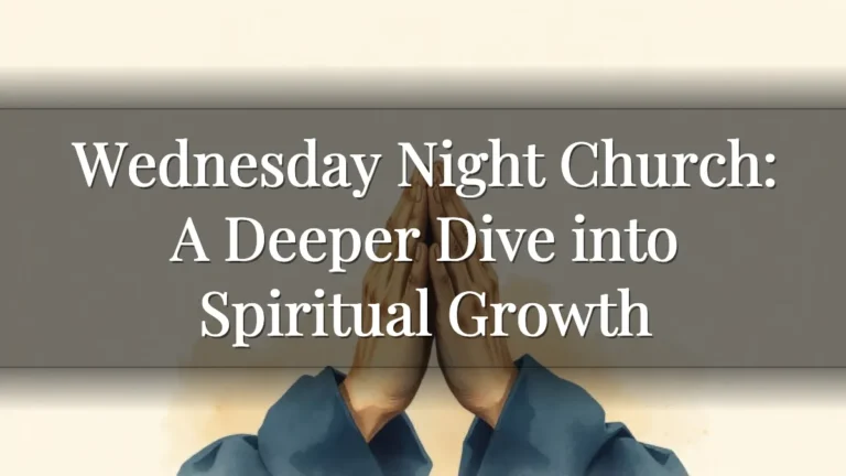 Wednesday Night Church: A Deeper Dive into Spiritual Growth Wednesday Night Church: A Deeper Dive into Spiritual Growth