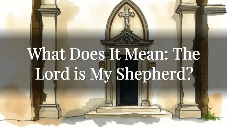What Does It Mean: The Lord is My Shepherd?