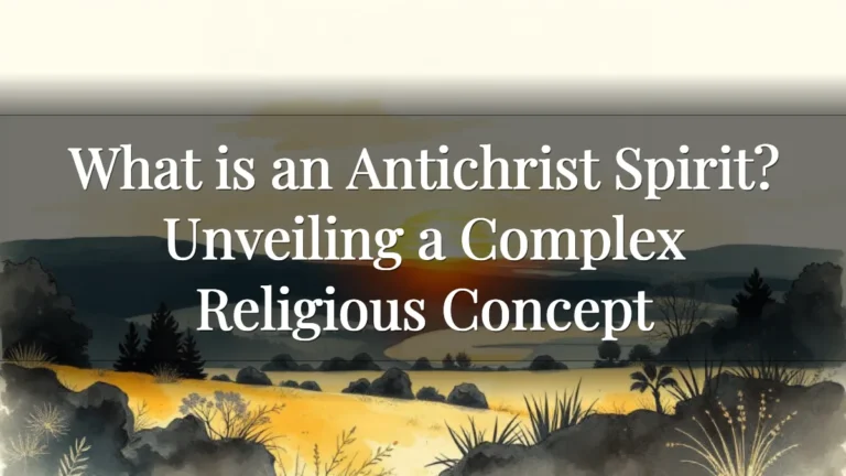 What is an Antichrist Spirit? Unveiling a Complex Religious Concept