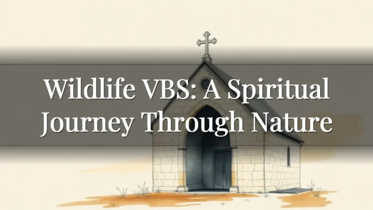 Wildlife VBS: A Spiritual Journey Through Nature Wildlife VBS: A Spiritual Journey Through Nature