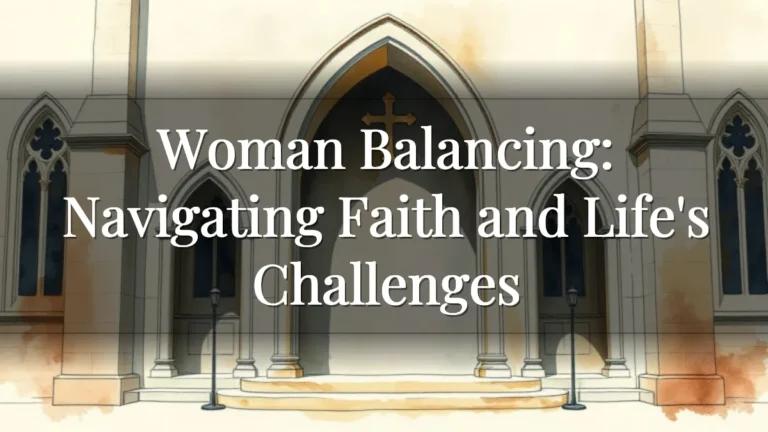 Woman Balancing: Navigating Faith and Life's Challenges