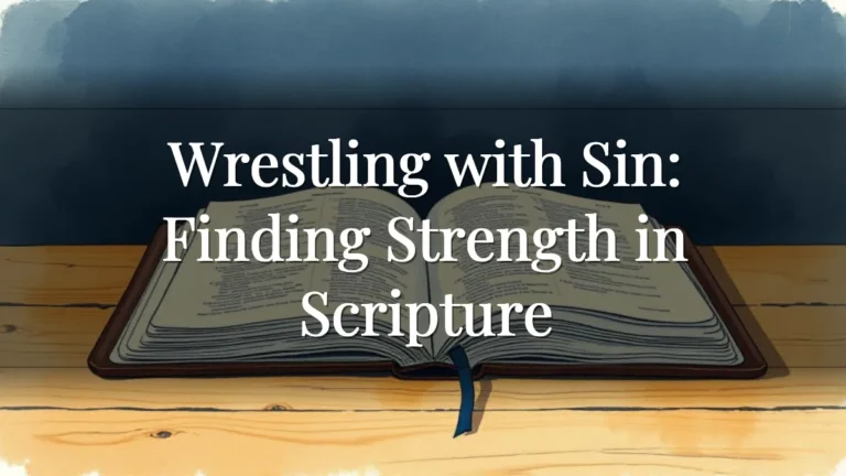 Wrestling with Sin: Finding Strength in Scripture
