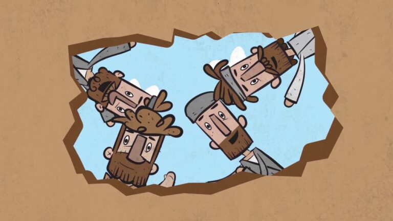 el paralitico y sus amigos