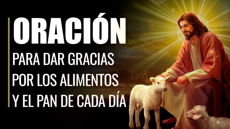 oracion para dar gracias por los alimentos