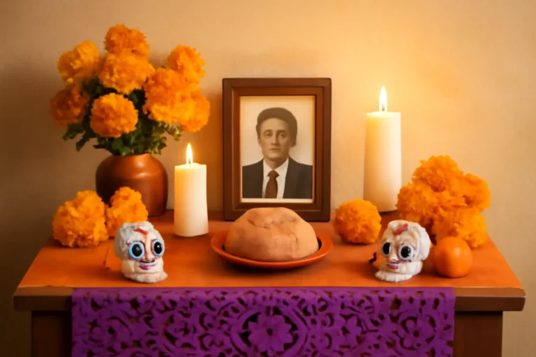 altar de muertos en casa sencillo y bonito