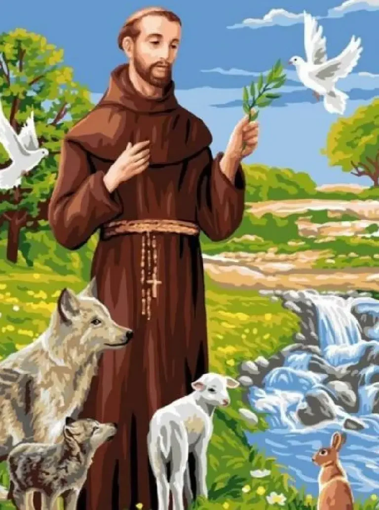 Estampita de San Francisco de Asís para imprimir gratis — Imagen y oración Proyecto nuevo - 2026-03-22T210751.964
