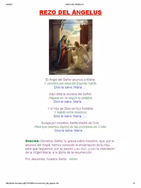 El Ángelus: Un Rezo Profundo y Cotidiano para Fortalecer la Fe rezo_del_angelus_en_espanol