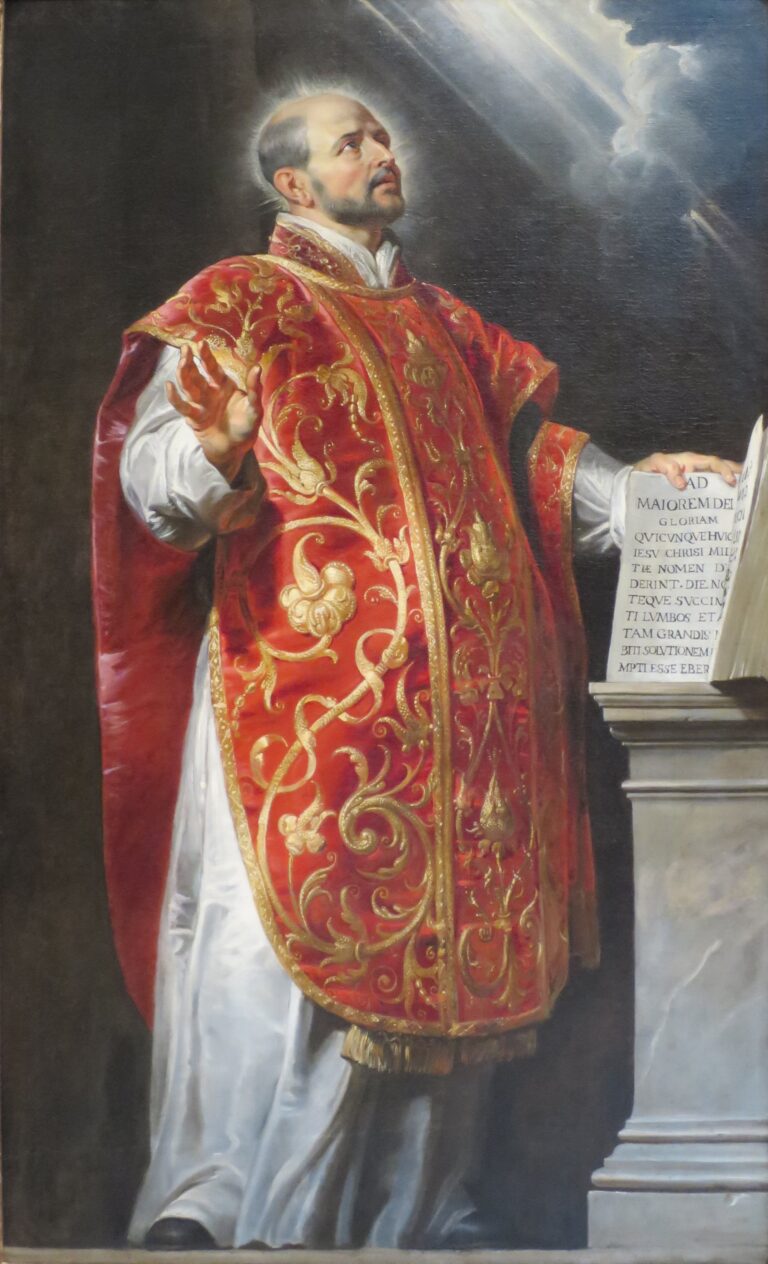 Estampita de San Ignacio de Loyola para imprimir