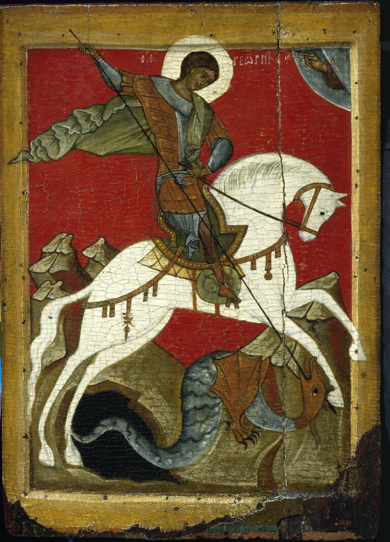 Estampita de San Jorge para imprimir gratis — Imagen y oración Estampita de San Jorge para imprimir