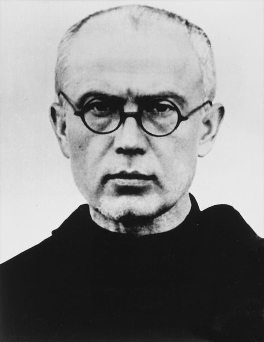 Estampita de San Maximiliano Kolbe para imprimir