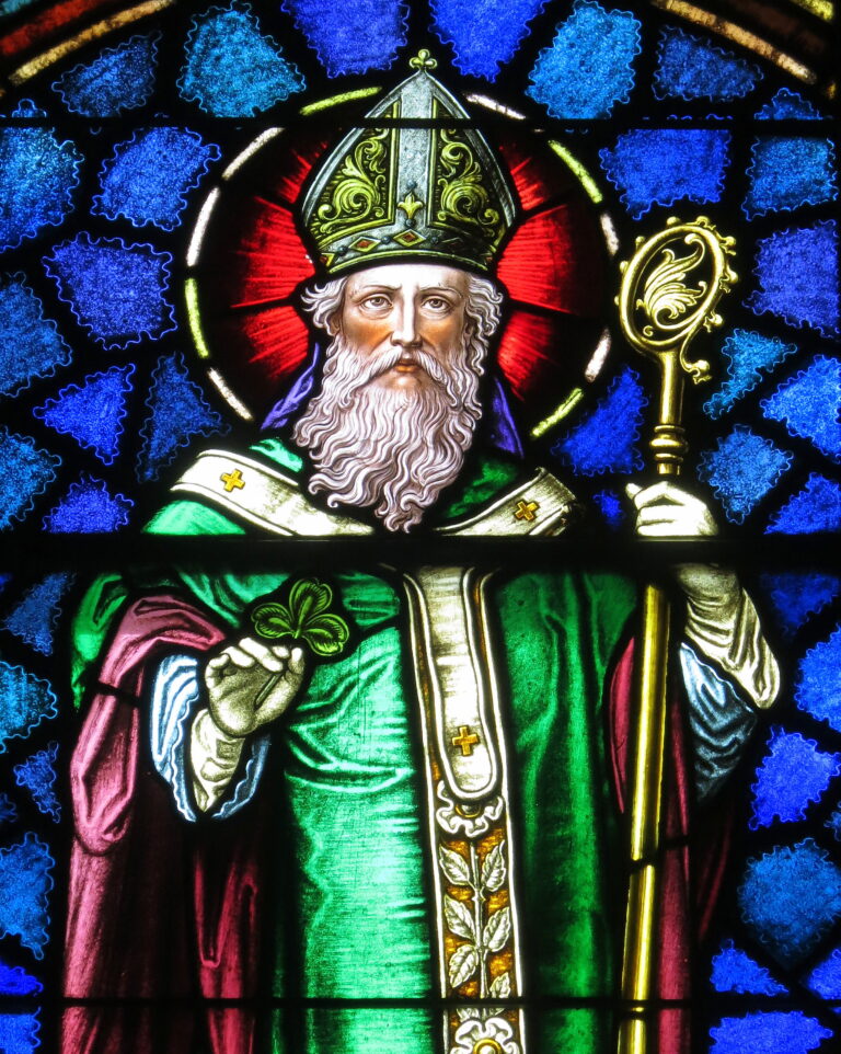 Estampita de San Patricio para imprimir gratis — Imagen y oración Estampita de San Patricio para imprimir
